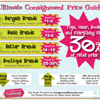kids consignment sale pricing guide 